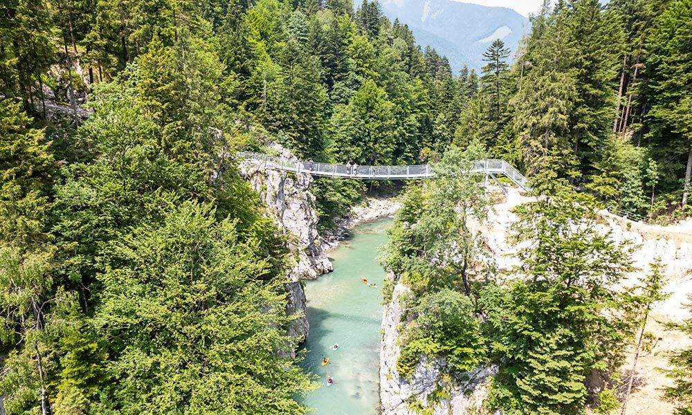 Auszeit im Kaiserwinkel » 2 » Kaiserwinkl Schmugglerweg Klobenstein Haengebruecke